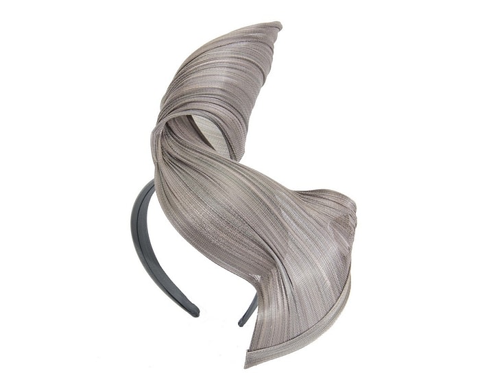 Fascinators Online - Silver twisted jinsin fascinator by Fillies Collection
