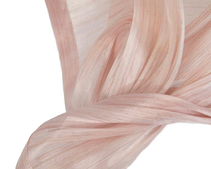 Fascinators Online - Pink twists of silk abaca fascinator by Fillies Collection