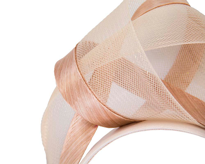 Fascinators Online - Nude turban headband by Fillies Collection