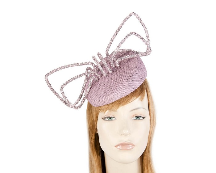 Fascinators Online - Bespoke lilac pillbox with bow by Fillies Collection