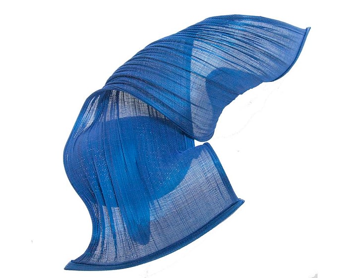 Fascinators Online - Royal blue twisted jinsin fascinator by Fillies Collection