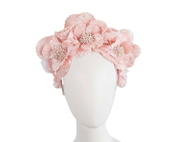 Fascinators Online - Pink flower halo by Fillies Collection