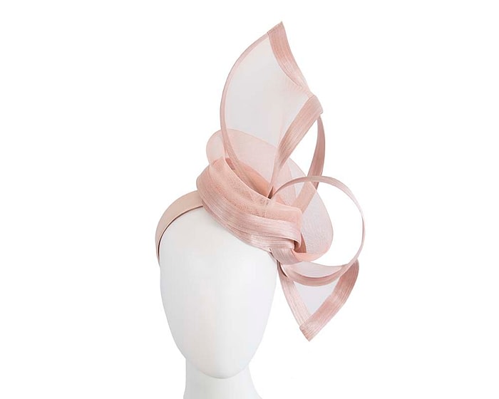 Fascinators Online - Edgy blush fascinator by Fillies Collection