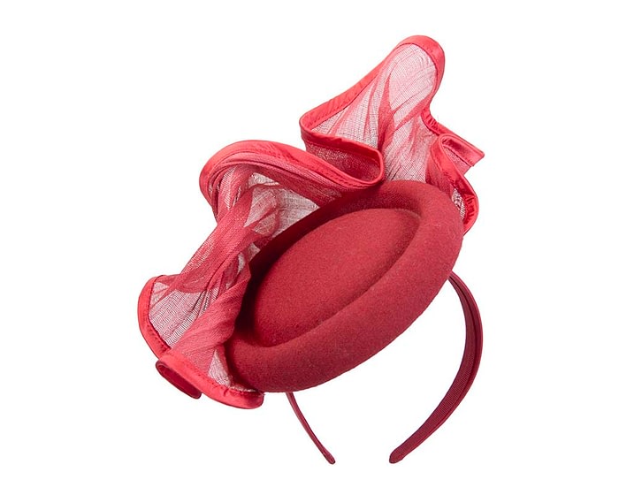 Fascinators Online - Exclusive red winter fascinator by Fillies Collection