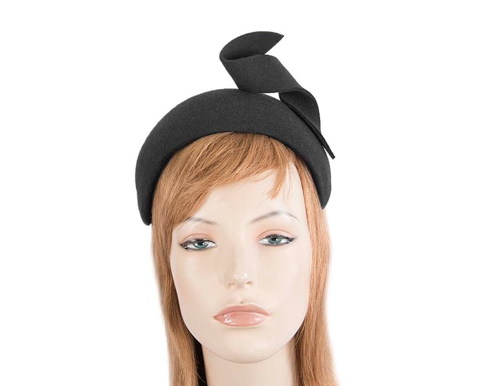 Fascinators Online - Wide black designers headband winter fascinator by Max Alexander
