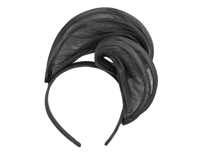 Fascinators Online - Black headband racing fascinator by Fillies Collection