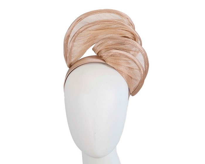 Fascinators Online - Nude headband racing fascinator by Fillies Collection