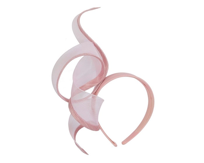 Fascinators Online - Twisted pink racing fascinator by Fillies Collection