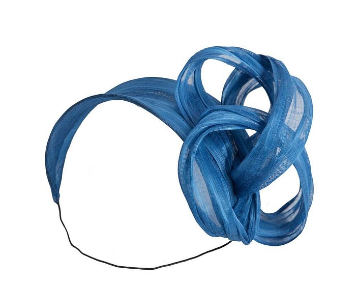 Fascinators Online - Royal blue retro headband fascinator by Fillies Collection