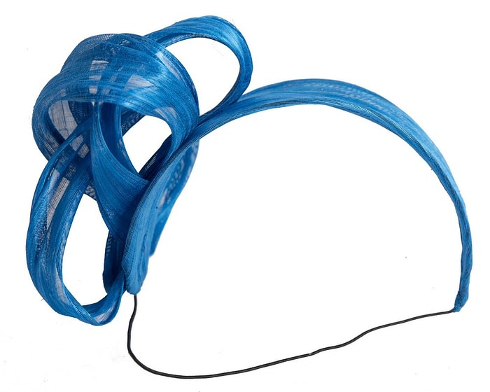Fascinators Online - Royal blue retro headband fascinator by Fillies Collection