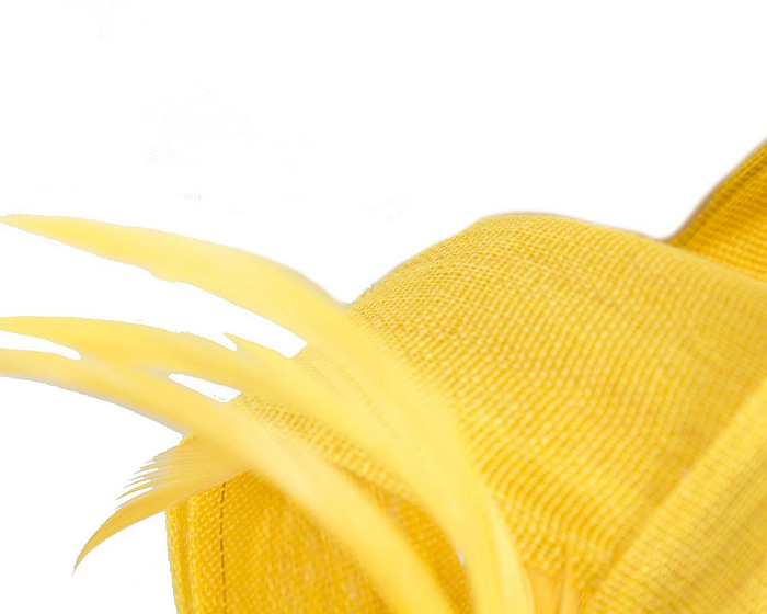 Fascinators Online - Yellow loops headband fascinator by Fillies Collection