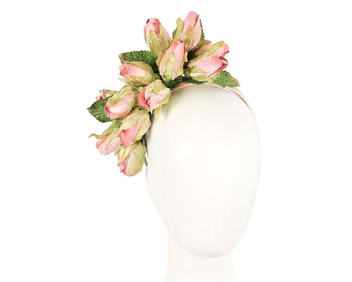 Fascinators Online - Multi-color pink roses flower headband by Max Alexander