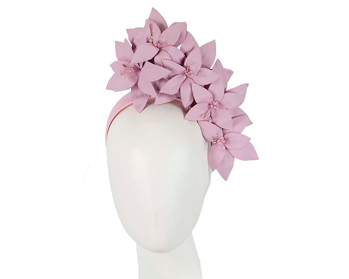 Fascinators Online - Lilac leather flower headband by Fillies Collection