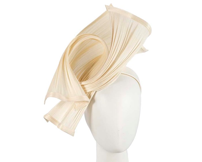 Fascinators Online - Twisted cream jinsin racing fascinator by Fillies Collection
