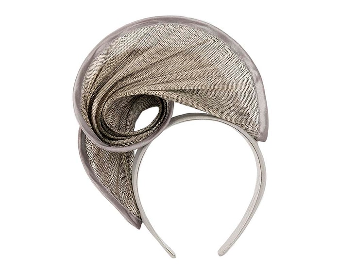 Fascinators Online - Silver headband racing fascinator by Fillies Collection