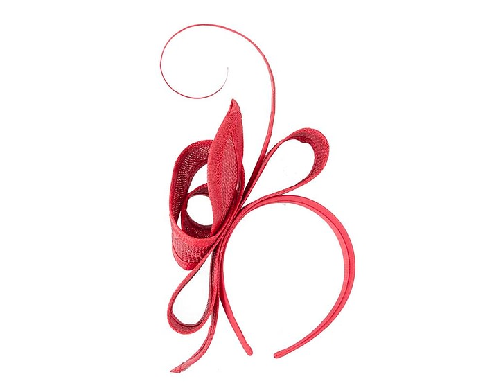 Fascinators Online - Red Australian Made bow fascinator