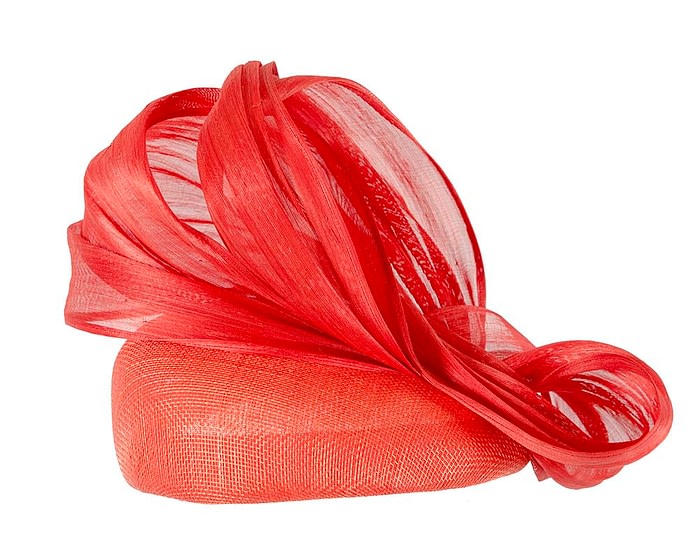 Fascinators Online - Orange pillbox with bow by Fillies Collection