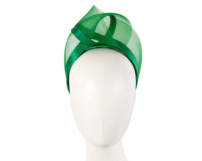 Fascinators Online - Green turban headband by Fillies Collection
