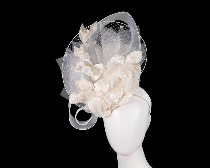 Fascinators Online - Bespoke ivory cream fascinator by Fillies Collection