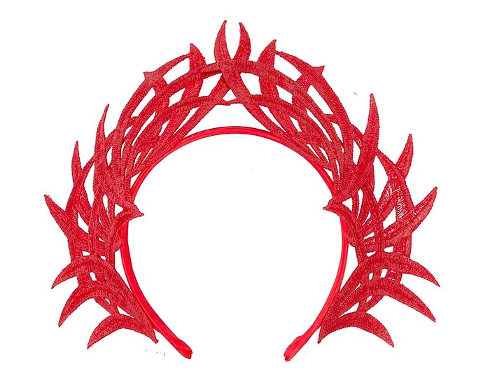Fascinators Online - Red lace crown