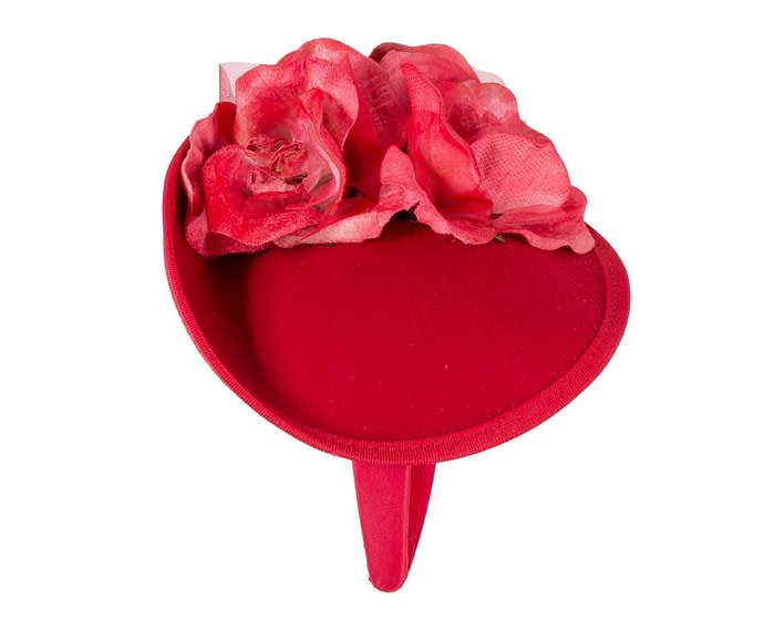 Fascinators Online - Red winter fascinator with roses by Fillies Collection