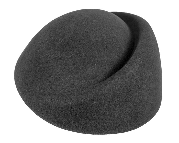 Fascinators Online - Designers black felt winter fashion hat by Max Alexander
