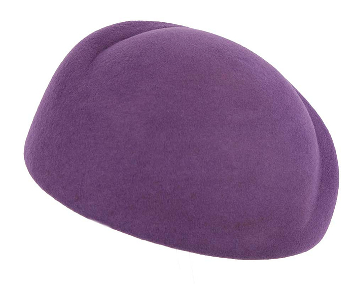 Fascinators Online - Designers purple felt winter fashion hat by Max Alexander