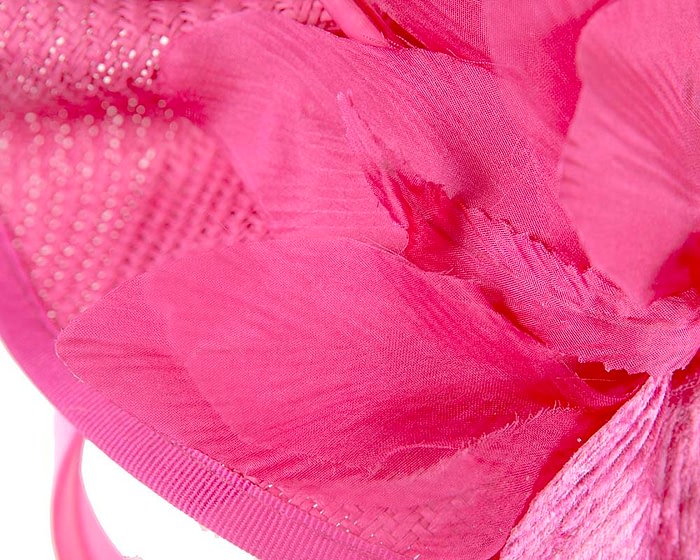 Fascinators Online - Bespoke fuchsia fascinator by Fillies Collection