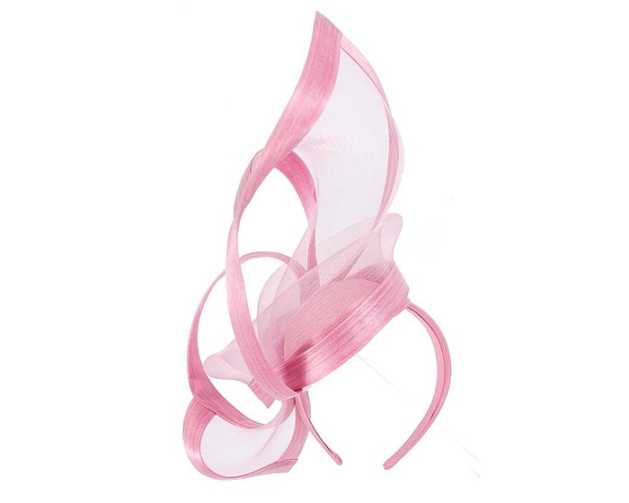 Fascinators Online - Edgy dusty pink fascinator by Fillies Collection