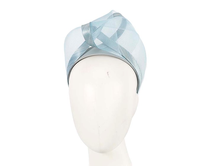 Fascinators Online - Light blue turban headband by Fillies Collection
