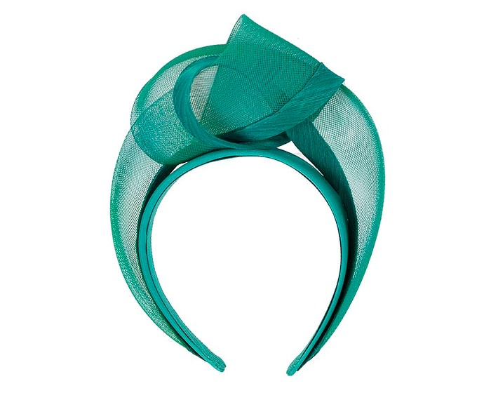 Fascinators Online - Teal turban headband by Fillies Collection