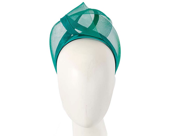 Fascinators Online - Teal turban headband by Fillies Collection