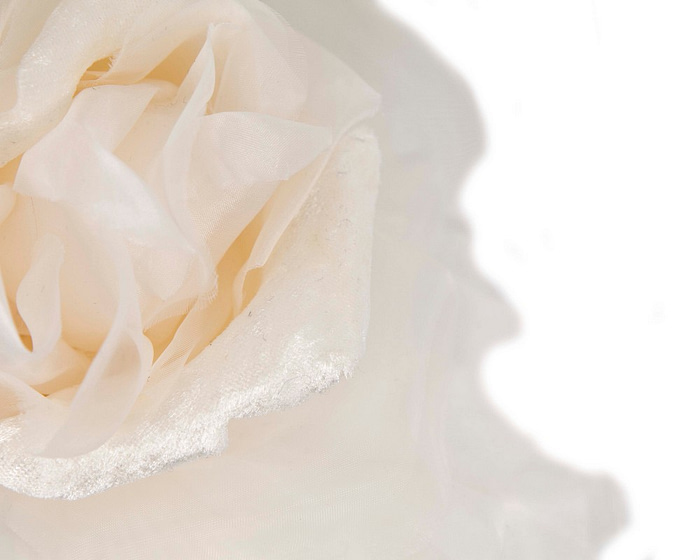 Fascinators Online - Large cream silk flower headband by Fillies Collection