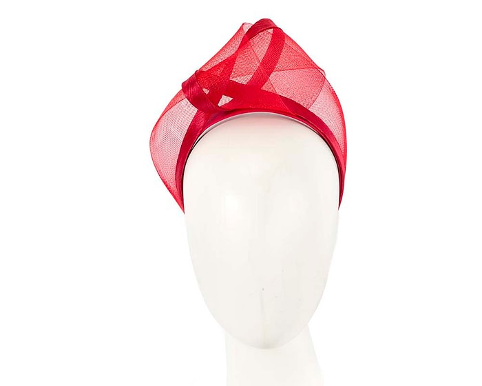 Fascinators Online - Red turban headband by Fillies Collection