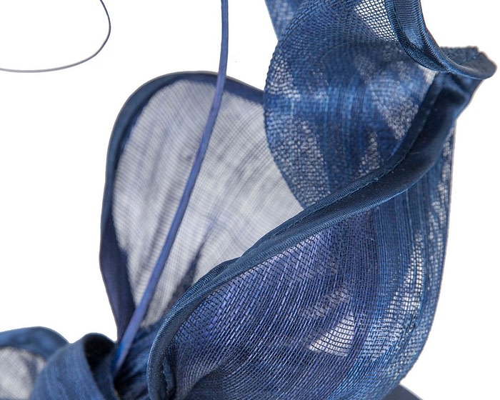 Fascinators Online - Twisted royal blue racing fascinator by Fillies Collection