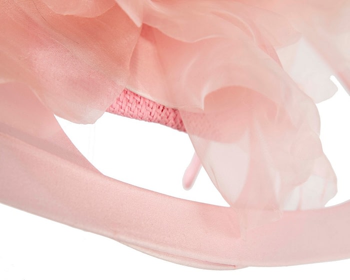 Fascinators Online - Bespoke large pink fascinator hat by Fillies Collection