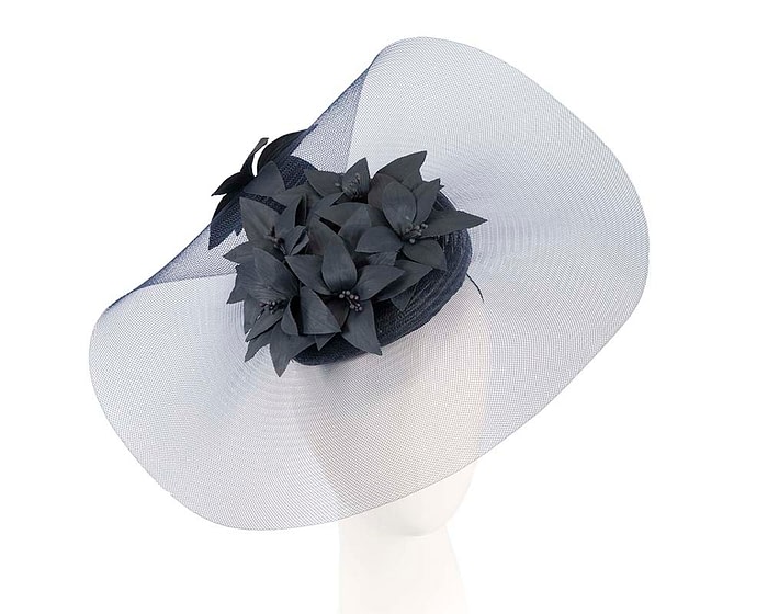 Fascinators Online - Bespoke navy fascinator hat by Fillies Collection