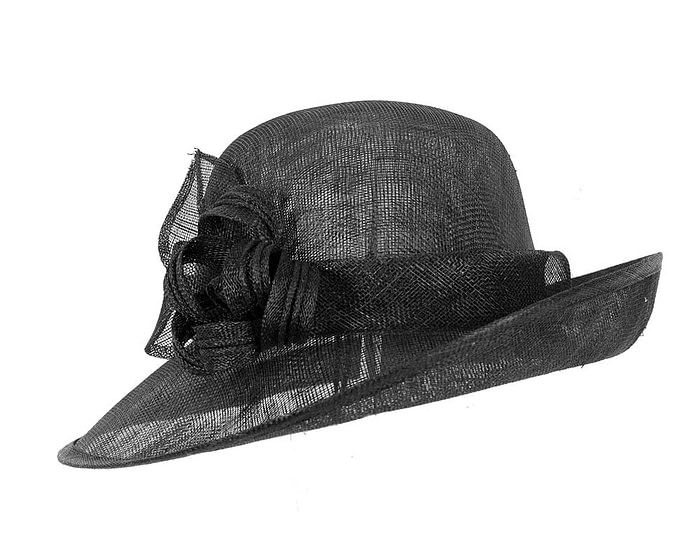 Fascinators Online - Black cloche spring fashion hat by Max Alexander