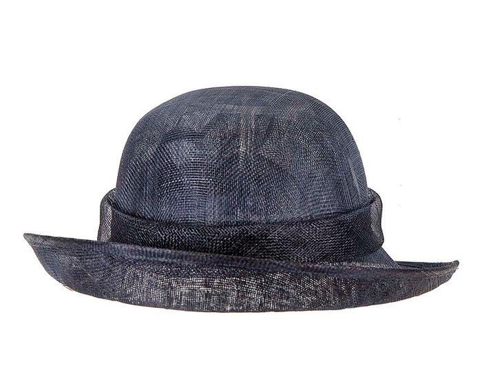 Fascinators Online - Navy cloche spring fashion hat by Max Alexander