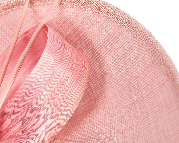 Fascinators Online - Bespoke pink sinamay fascinator by Max Alexander