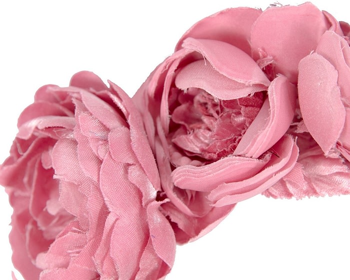 Fascinators Online - Dusty pink flower headband fascinator by Max Alexander