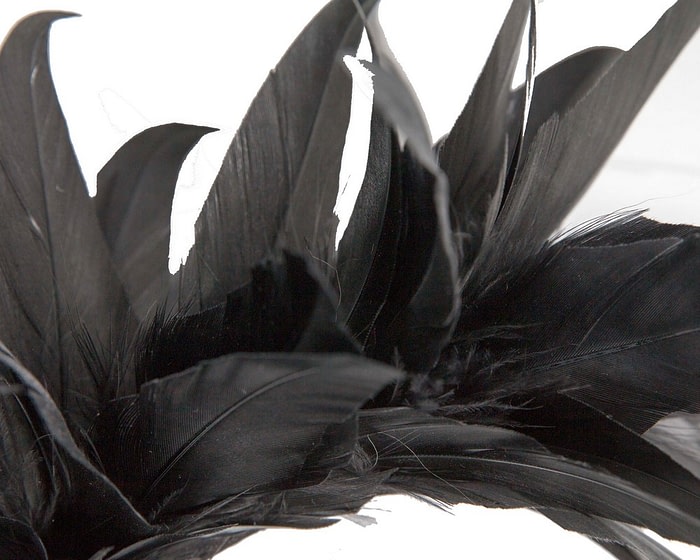 Fascinators Online - Black feather bunch fascinator by Max Alexander