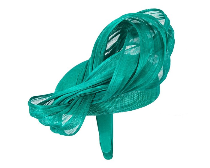 Fascinators Online - Teal green pillbox with bow by Fillies Collection