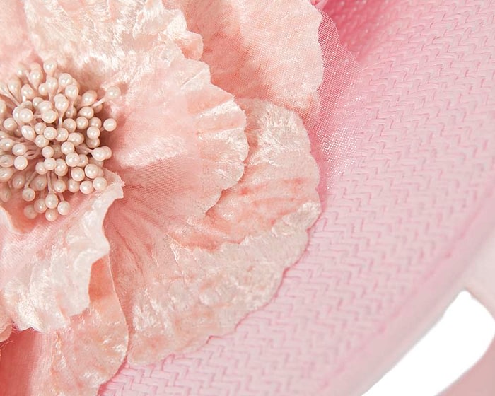 Fascinators Online - Bespoke large pink flower fascinator by Fillies Collection