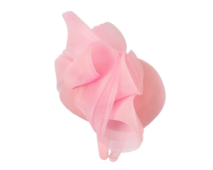 Fascinators Online - Large pink winter racing fascinator by Fillies Collection