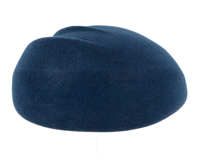 Fascinators Online - Designers navy felt hat by Max Alexander
