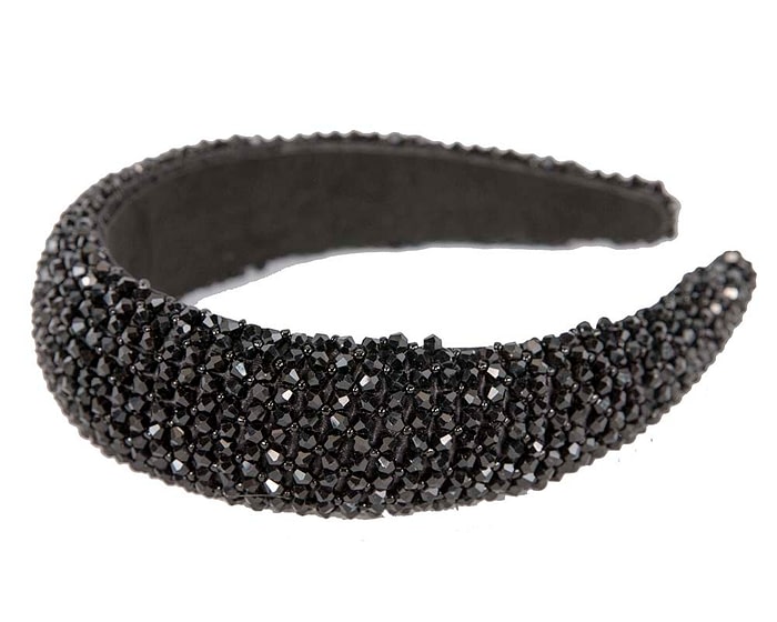 Fascinators Online - Black sparkly headband by Max Alexander