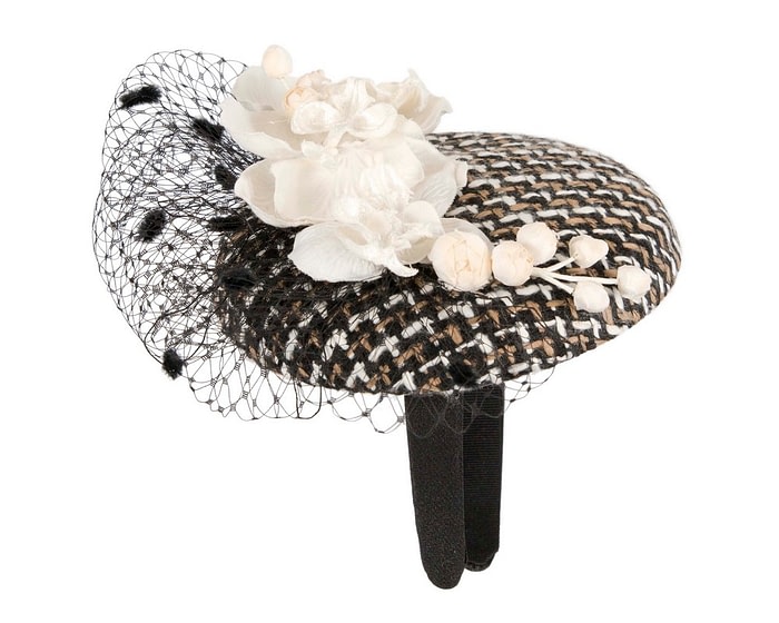 Fascinators Online - Winter racing fascinator with orchid by Fillies Collection
