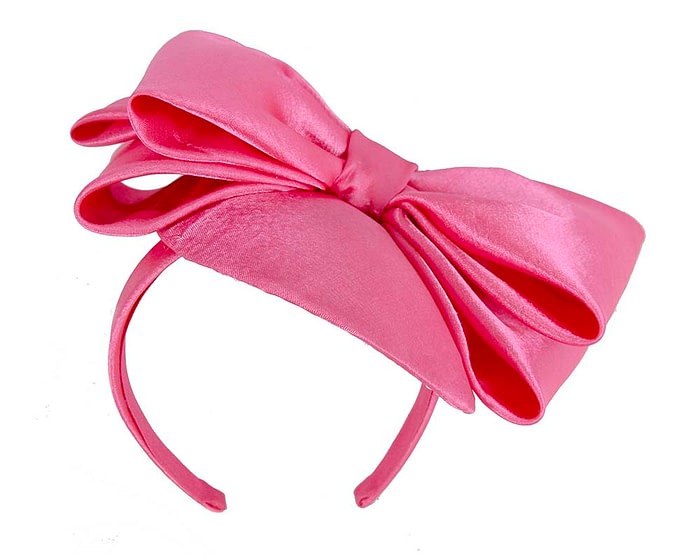 Fascinators Online - Large fuchsia bow fascinator by Max Alexander