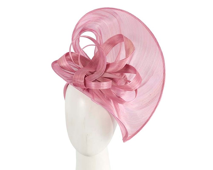 Fascinators Online - Large dusty pink heart fascinator by Fillies Collection